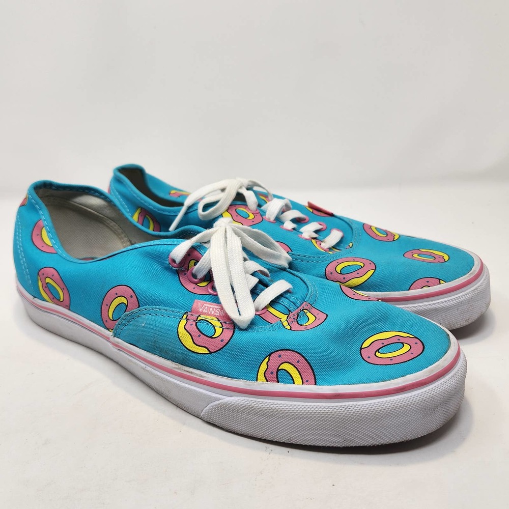 Vans Odd Future Scuba Blue Donut Shoes Sneakers Mens 11.5 Low Top Lace Up Skater